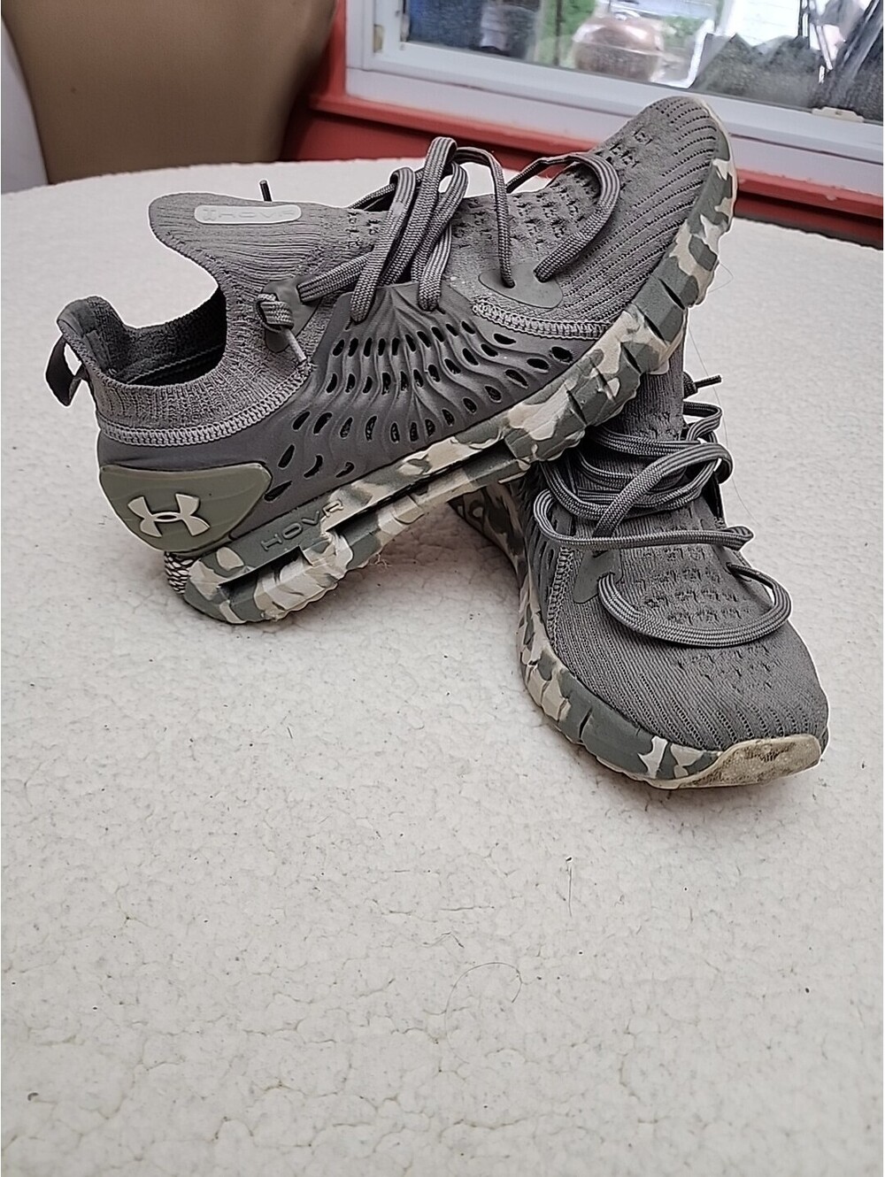 Under Armour Mens HOVR Phantom RN Ops 'Gravity Green Camo' Running Shoe sz 7.5